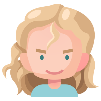 Avatar cartoon in flat style png