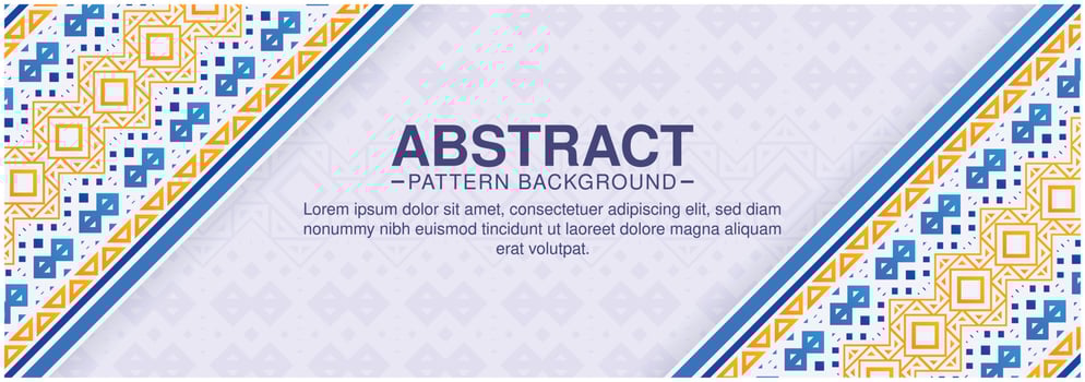 colorful ornament pattern border background vector