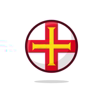 Guernsey Flag Icon vector