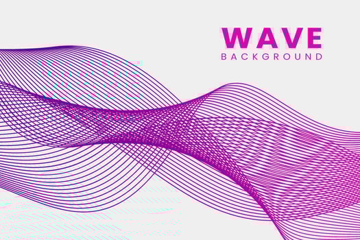 grey wave background vector