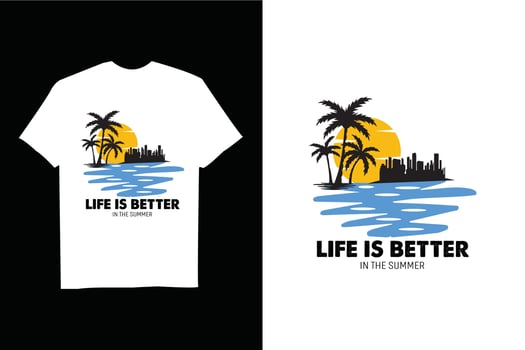 Summer day Quote T-Shirt design vector