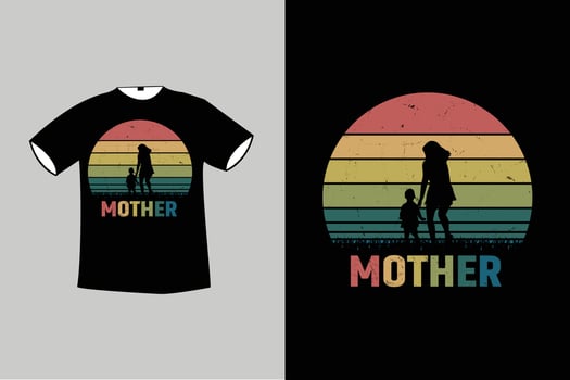 Mom lover retro t-shirt design vector