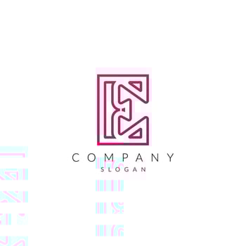 Creative and Modern E Letter logo Icon vector element Shape.