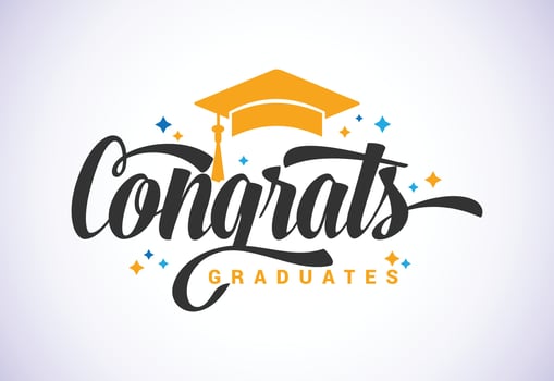 Graduation ceremony. Congratulations graduates design for stamps, logos, cards, and invitations. vector
