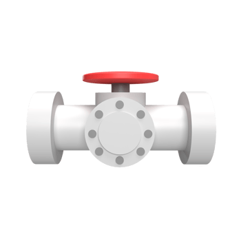 Gas pipe 3d icon model cartoon style concept. render illustration png