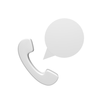 Call bubble 3d icon model cartoon style concept. render illustration png
