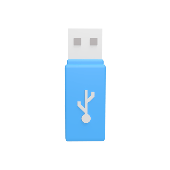 Flash disk 3d icon model cartoon style concept. render illustration png