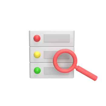 Find Server 3d icon model cartoon style concept. render illustration png