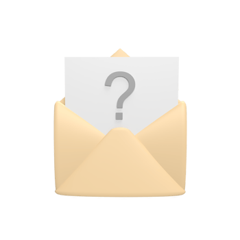 question messages 3d icon model cartoon style concept. render illustration png