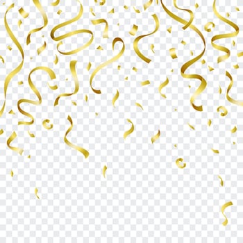 Gold Confetti Celebration vector