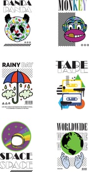 STREETWEAR BUNDLE ILLUSTRATION DESIGN VECTOR