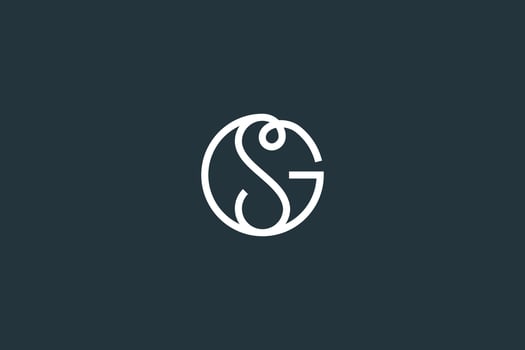 Initial Letter GS or SG Logo Design Vector Template