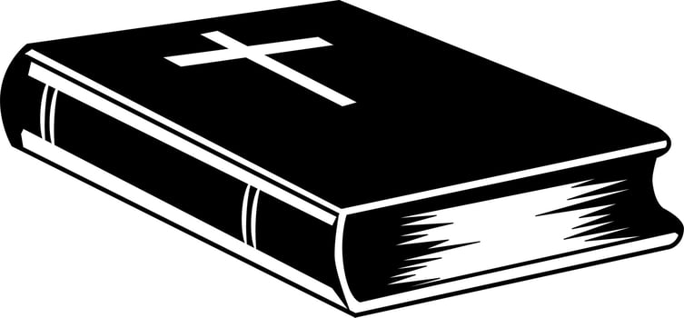 Bible book illustration vector