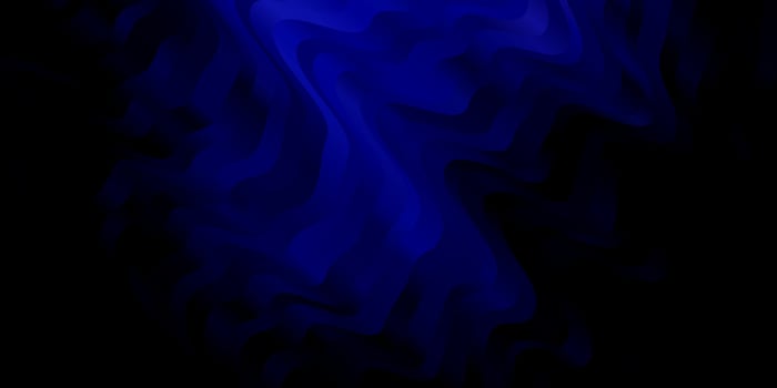 Dark BLUE vector background with bent lines.