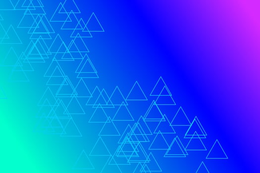 Blue and purple gradient background with triangular stripe pattern at bottom corner vector