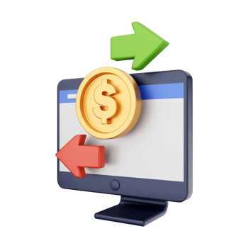 3d computer function icon illustration png