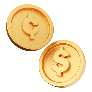 3d money coin currency dollar illustration png