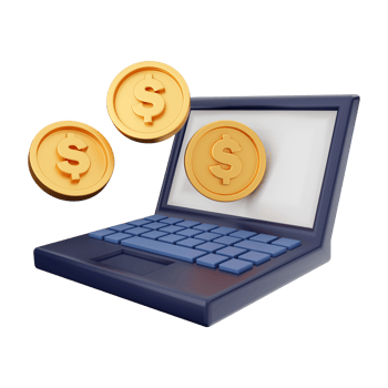 3d money coin icon illustration png
