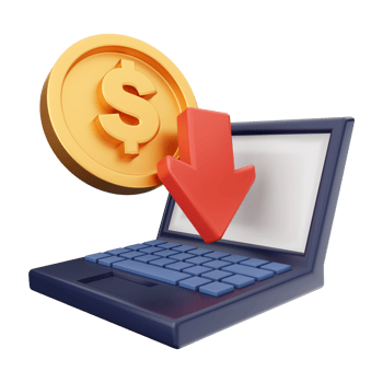3d money coin icon illustration png