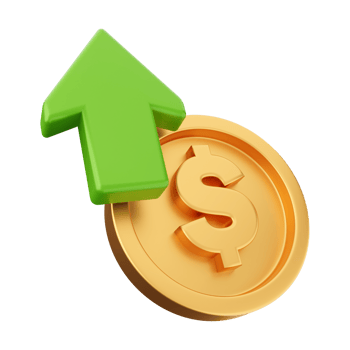 3d money coin icon illustration png
