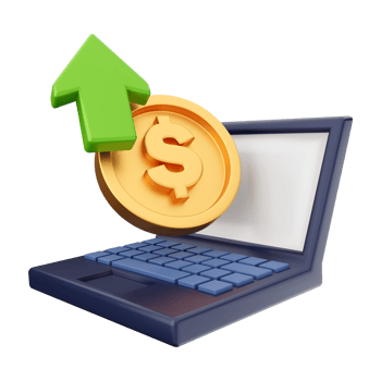 3d money coin icon illustration png