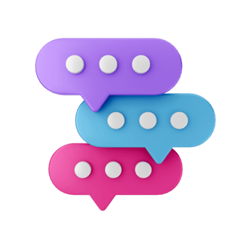 3d chat mail message notification chatting illustration png