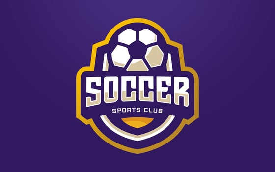 Soccer Club Logo Template for Sports Team and Tournament vector
