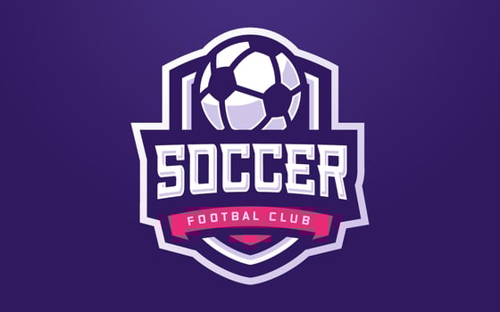 Soccer Club Logo Template for Sports Team and Tournament vector