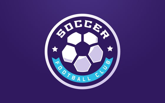 Soccer Club Logo Template for Sports Team and Tournament vector