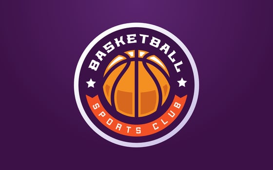 Basketball Club Logo Template for Sports Team or Tournament vector