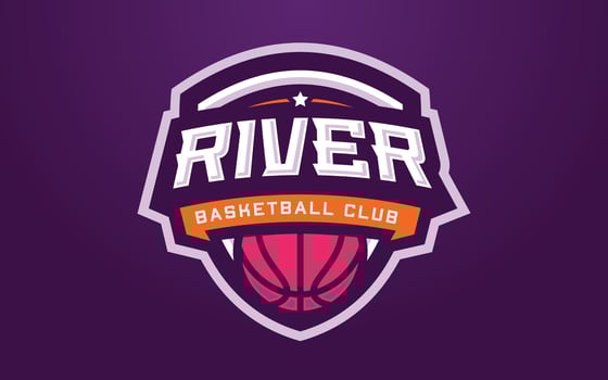 Basketball Club Logo Template for Sports Team or Tournament vector