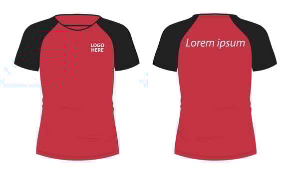 Short sleeve with short zip soccer cycling jersey Technical Flat sketch Vector Illustration template