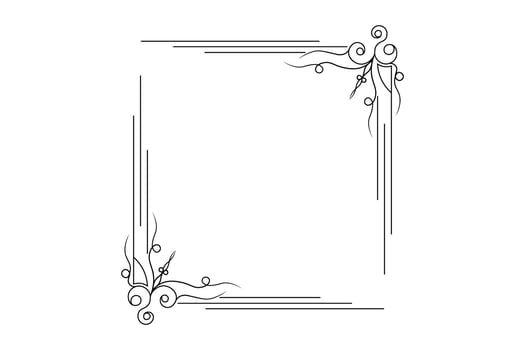 flower frame vector, floral hand drawing frame, free vector