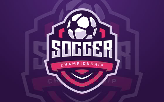 Professional Soccer Club Logo Template for Sports Team and Tournament vector