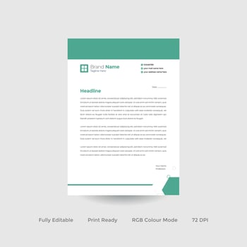 Business letterhead template design vector