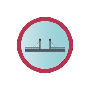 Bridge logo vector illustration design