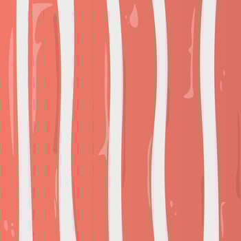 realistic sushi roll. salmon slice. fish. pink logo for see food bar. red and white lines vector