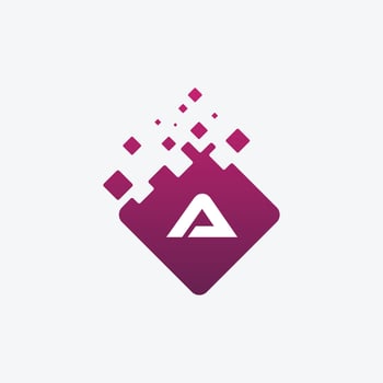 Letter A Logo. A Vector Letter Design with square.