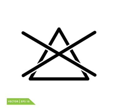 Bleach cloth icon vector logo design template