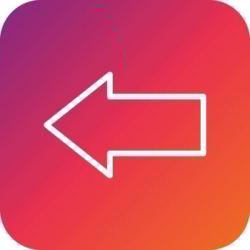 Left arrow Vector Icon Design Illustration