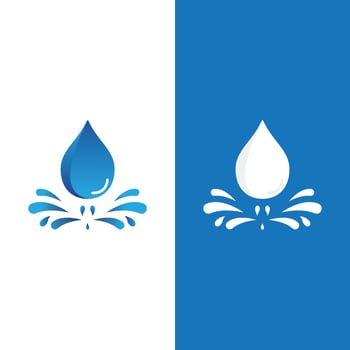 Water drop logo vector illustration