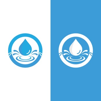 Water drop logo vector illustration