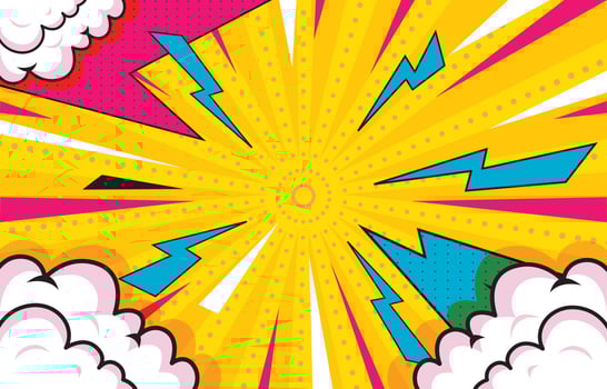 Template Pop Art Background vector