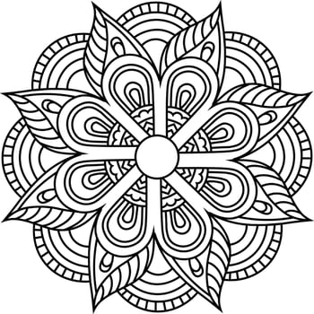 Mandala coloring pages vector