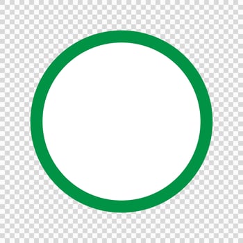 Green circle icon . Vector illustration
