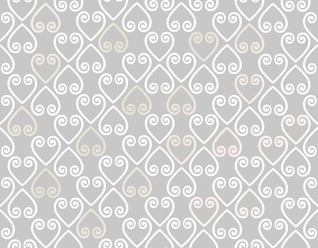 Seamless pattern with floral asian ornament. Abstract ornamental texture. Artistic diagonal flourish tile damask background vector