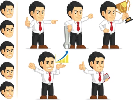 Office Worker Customizable Mascot 7 vector