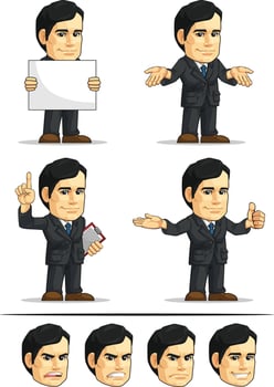 Businessman or Company Executive Customizable Mascot 8 vector