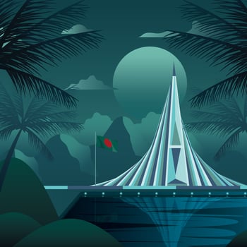 Vector Illustration of National Martyrs-Monument Illustration