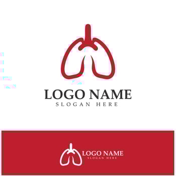 lung health and care logo template,emblem,design concept,creative symbol,icon,vector illustration. vector